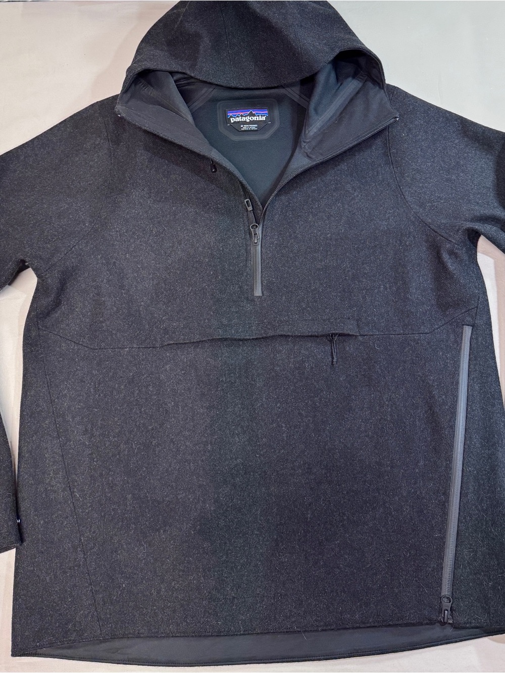 Patagonia M's Recycled Wool Pullover Medium Black - Style #27460